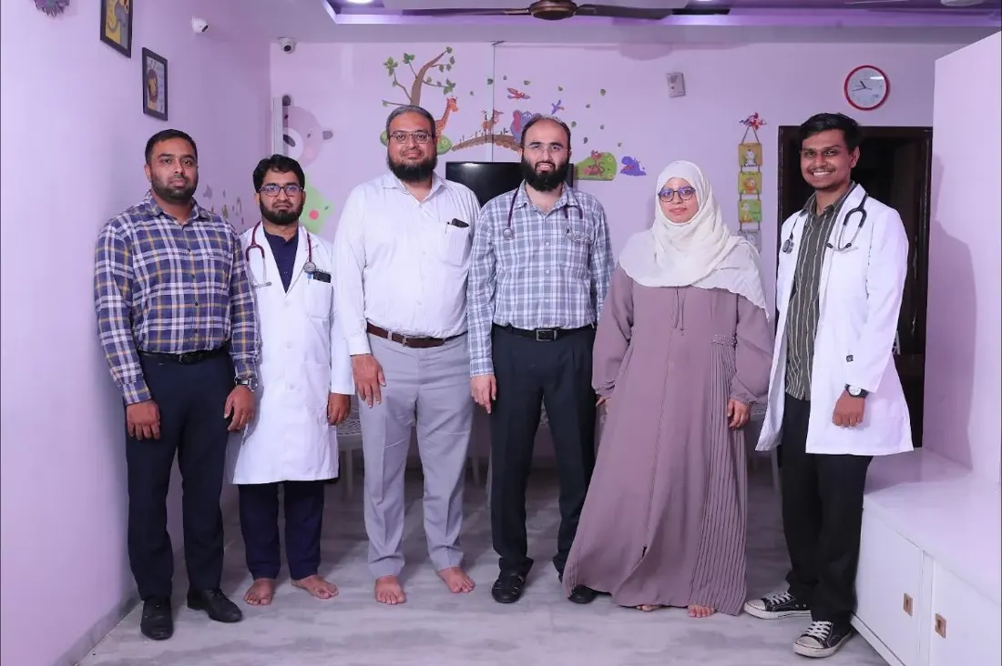 Doctors and staff of Caspian Healthcare in the clinic